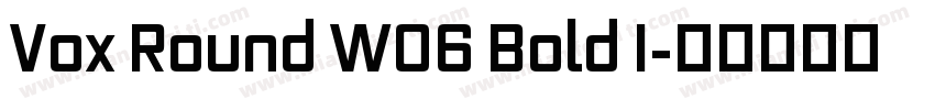 Vox Round W06 Bold I字体转换